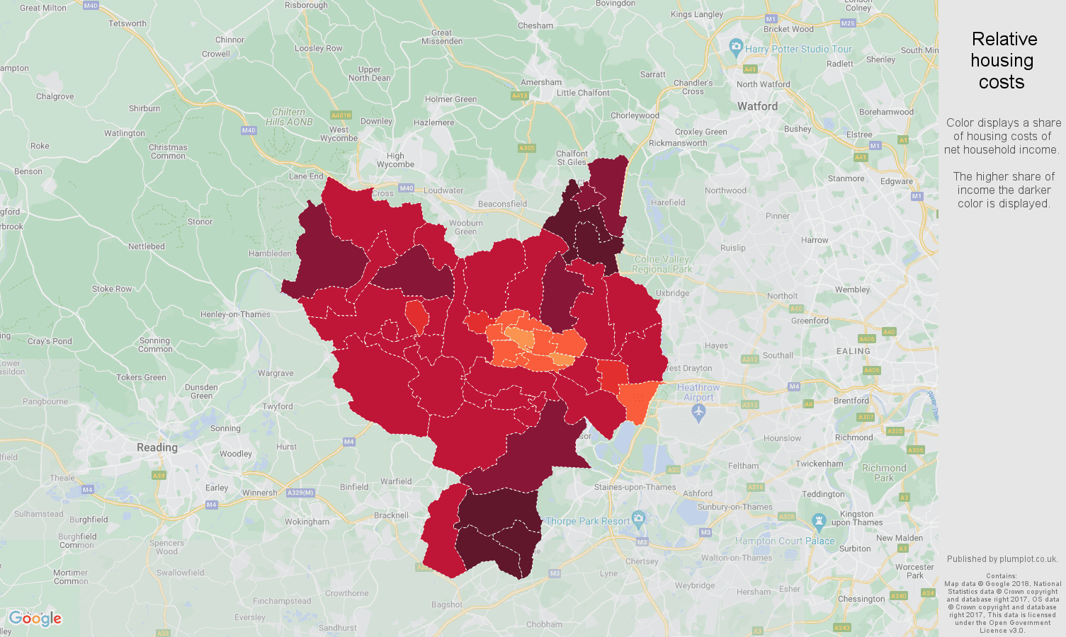 Slough Average salary and unemployment rates in graphs and numbers.