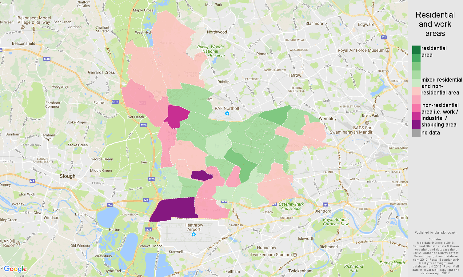 Southall population stats in maps and graphs.