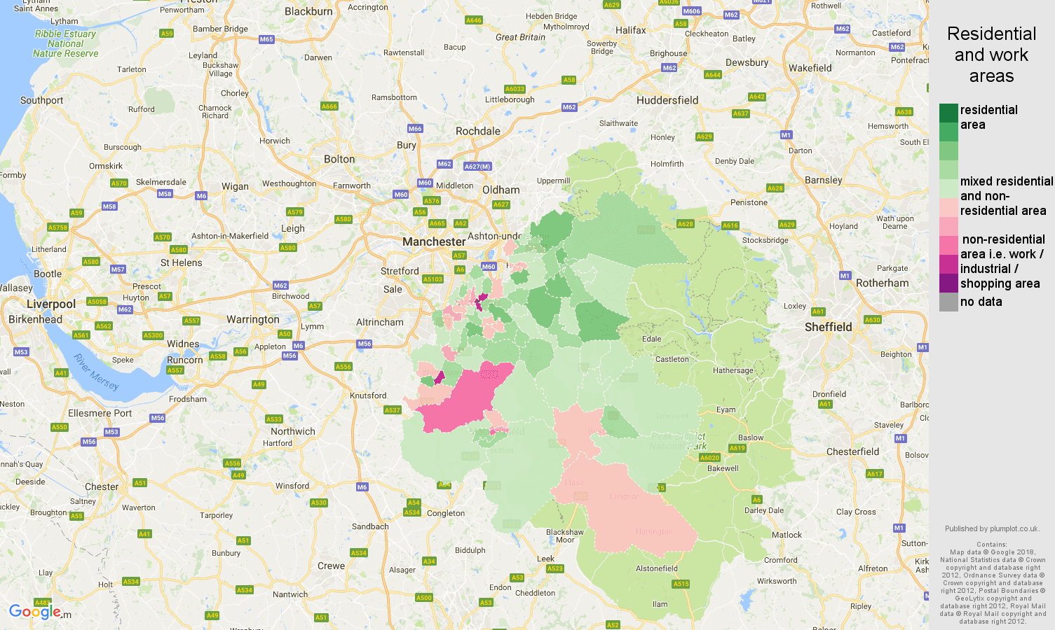 Stockport population stats in maps and graphs.