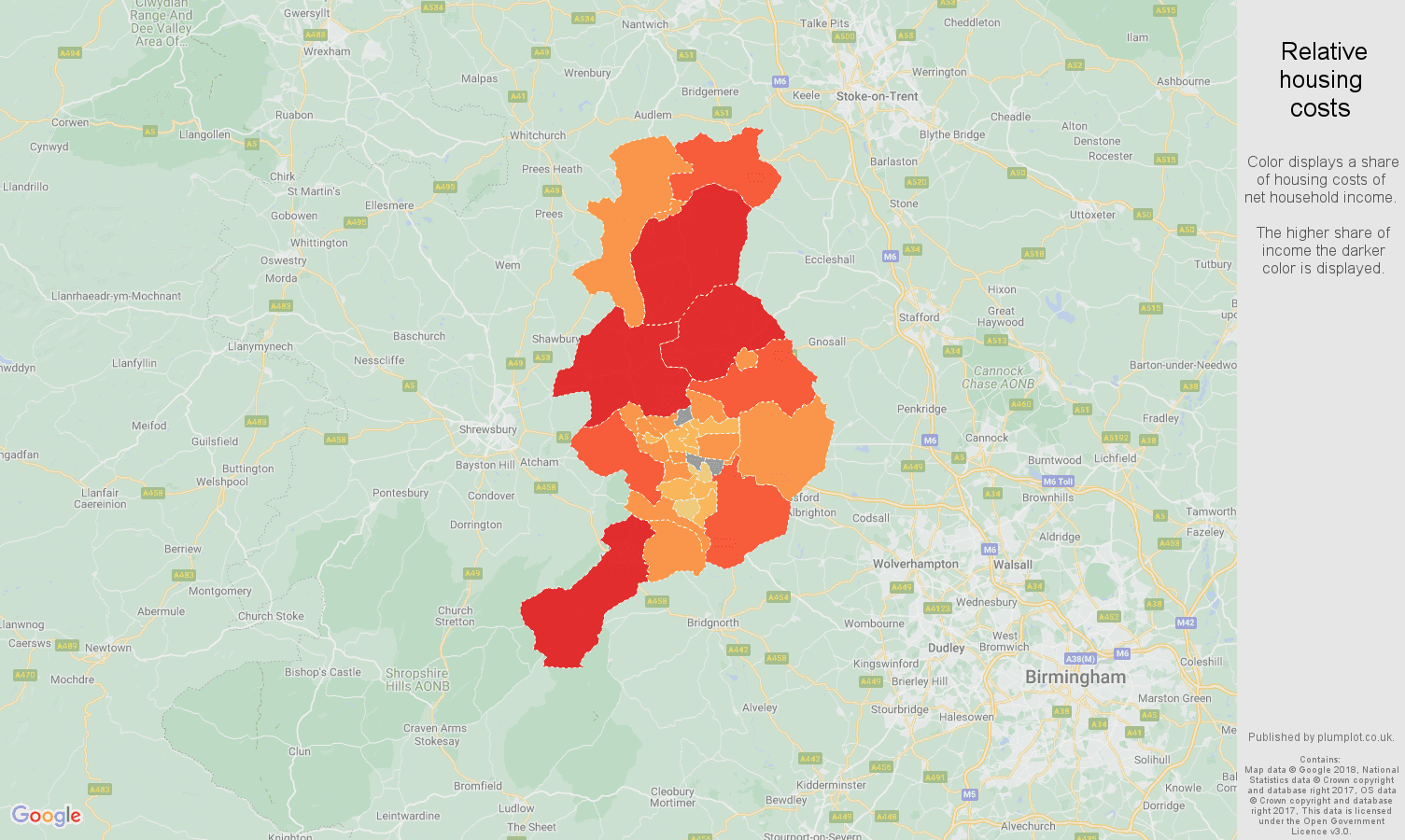 Telford Average salary and unemployment rates in graphs and numbers.