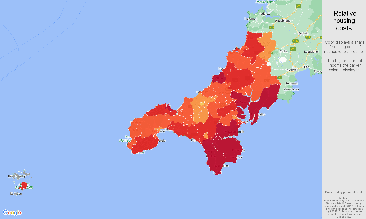 Truro Average salary and unemployment rates in graphs and numbers.