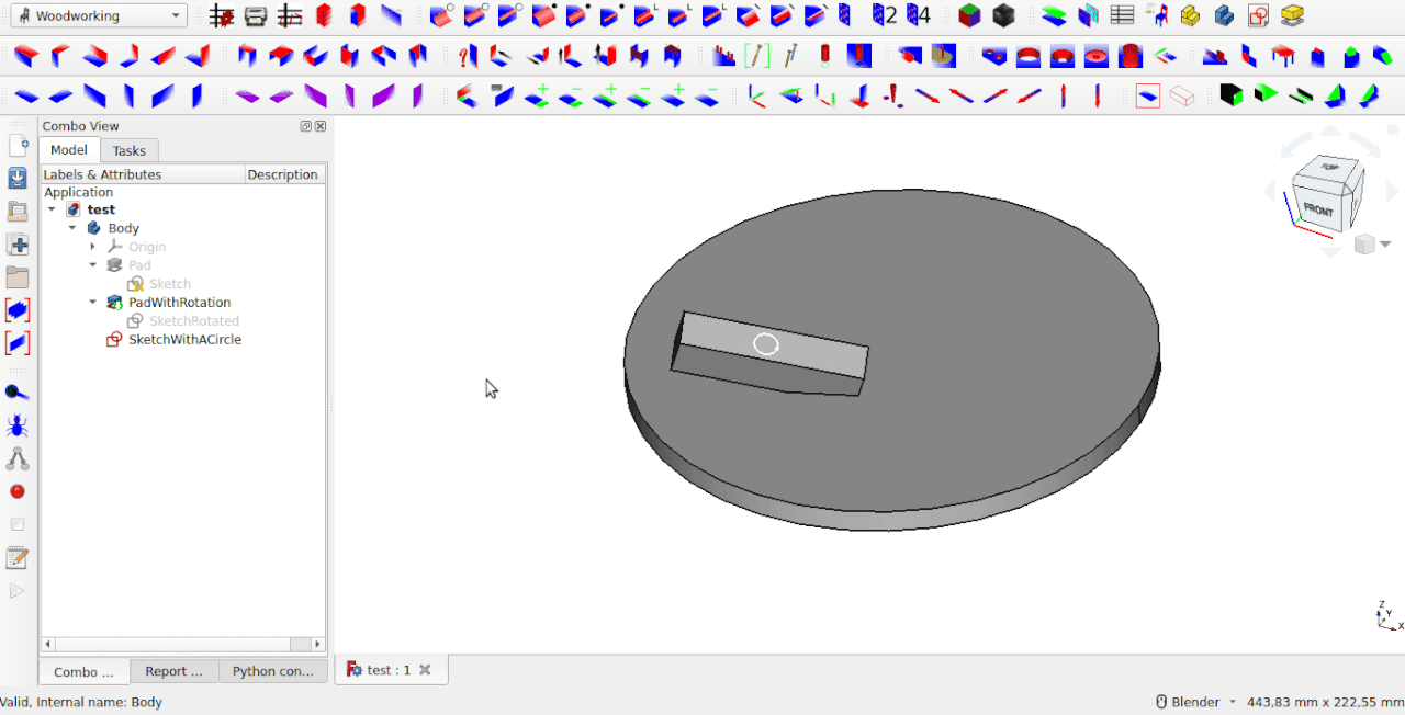 (SOLVED) How to place new sketch at center of circle on another sketch