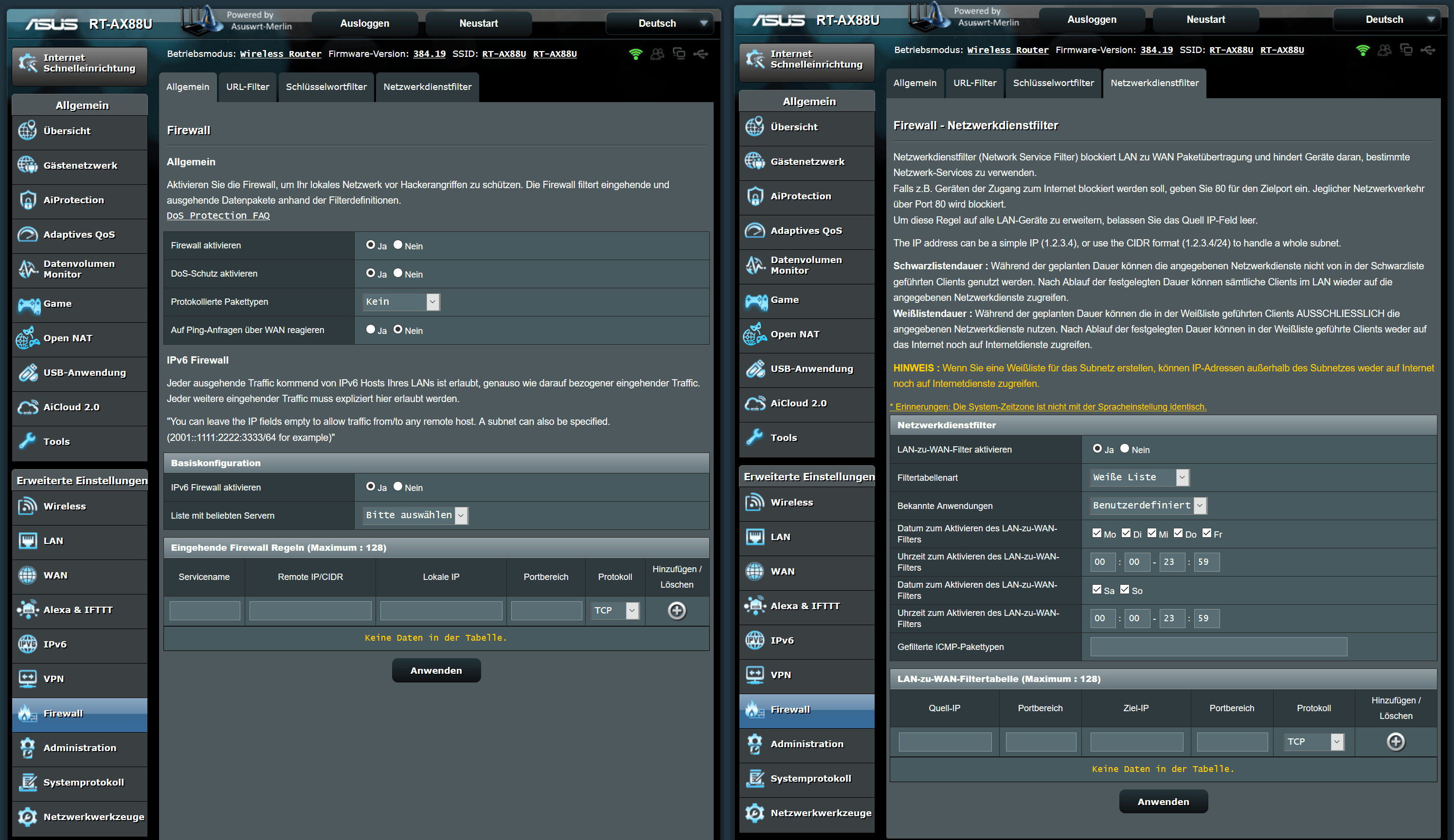 ASUS_RTAX88U Tutorial (Kompletter Traffic über VPN) Perfect Privacy