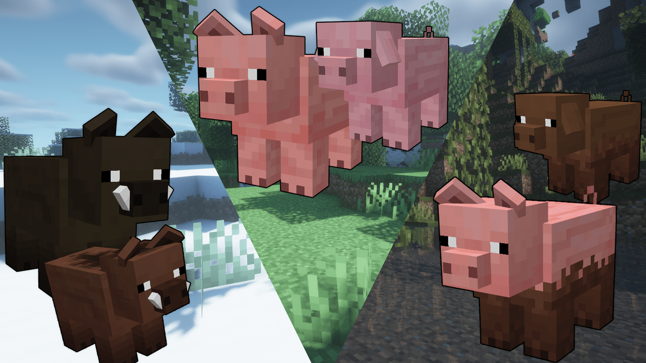 Remodeled Pigs Minecraft Resource Packs