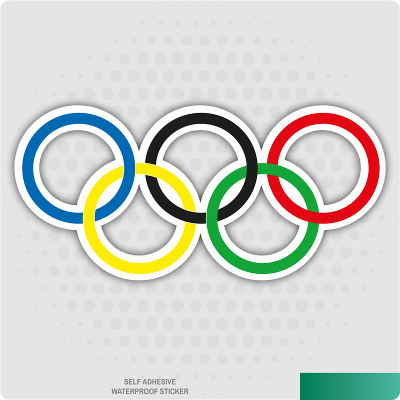 Olympic Rings SelfAdhesive Sticker Sports, Rio Car Van Decal Wall