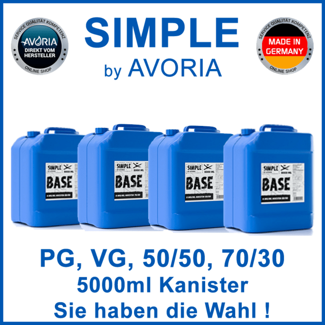 Liquid Base 5000ml Basis für E liquid 5 Liter Simple Base