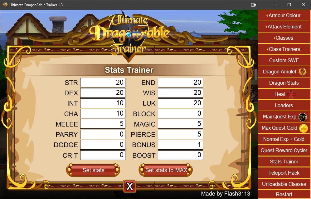 [Release] Ultimate DragonFable Trainer 1.3 MPGH MultiPlayer Game