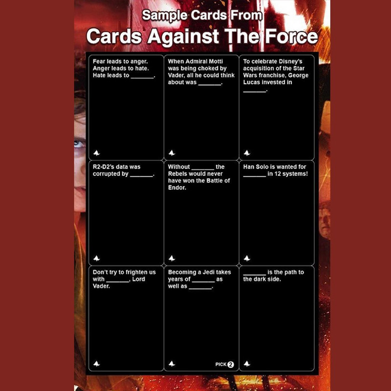 Primary functionen eaton haina, republica dominicana tenemos la vacante coordinator qlt customer…ve este y otros empleos similares en linkedin. “ over 80 vintage style kenner palitoy star wars empire & jedi peg tabs for cards. Cards Against STAR WARS/Cards Against Humanity STAR WARS Edition AUS