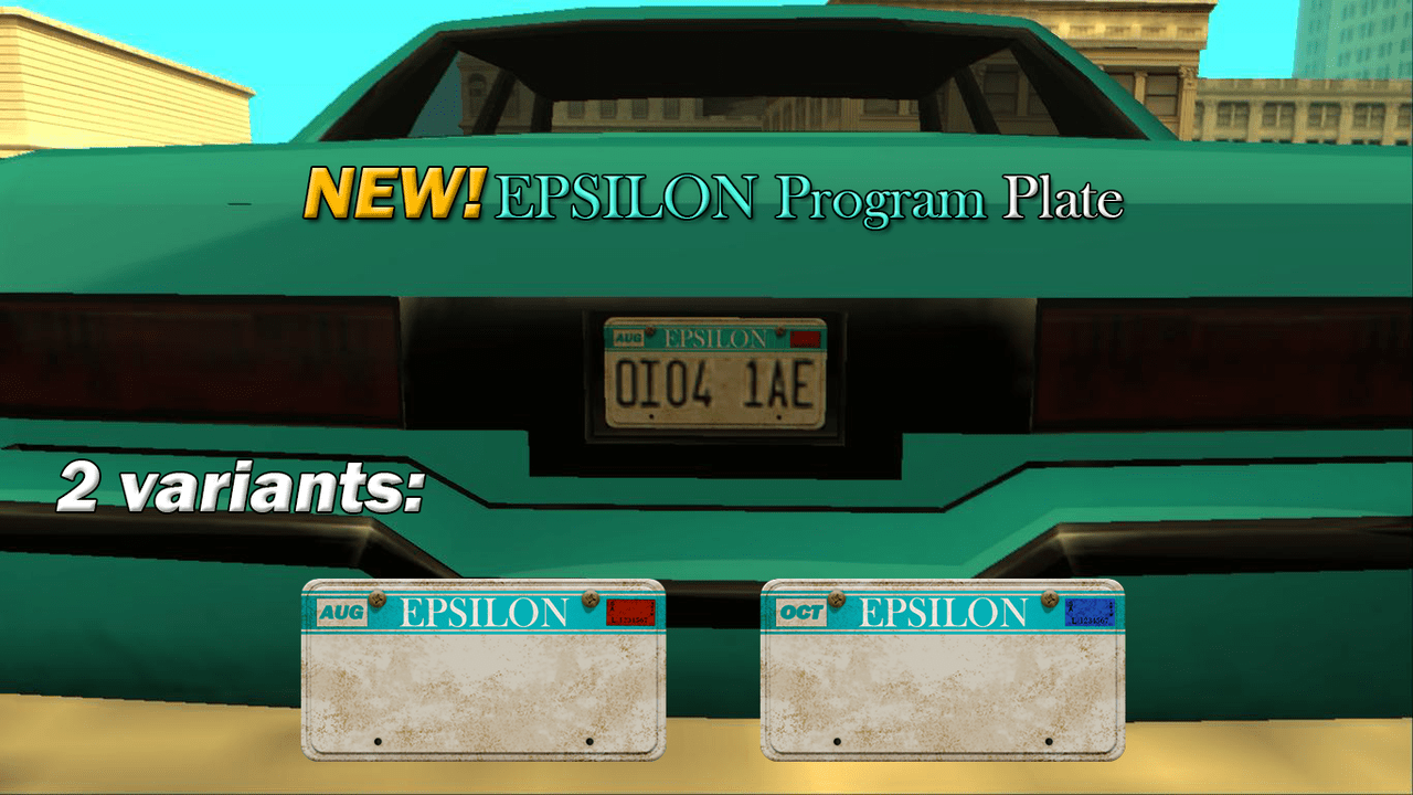 [REL/SA] GTA V License Plates to GTA SA 2nd pack v1.2 Textures
