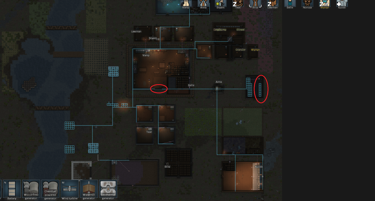 Batteries aren't storing power r/RimWorld