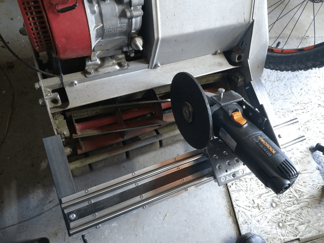 DIY Cylinder mower grinding tool my solution Lawn Care Forum
