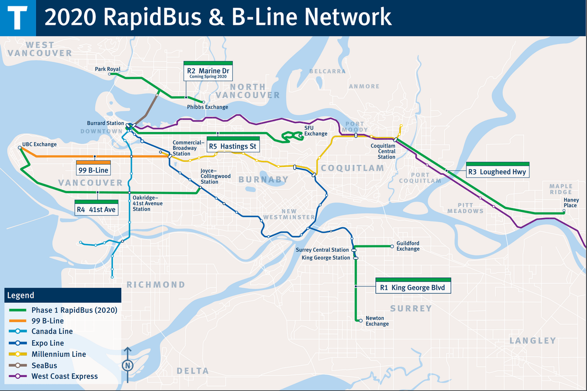Vancouver Bus Routes Map