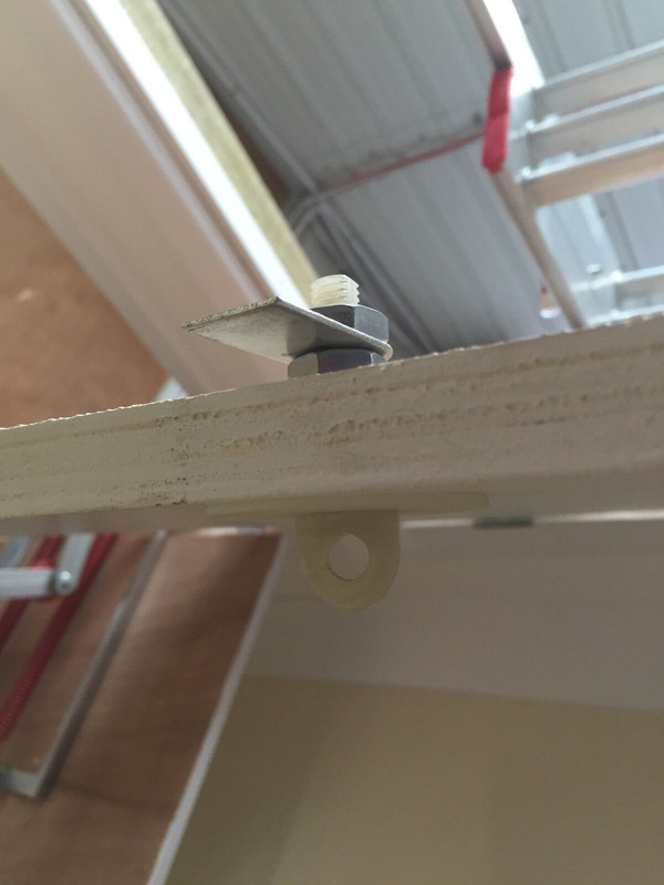 Hinged Loft Hatch Trap Door Conversion Catch Kit Attic Twist Catches