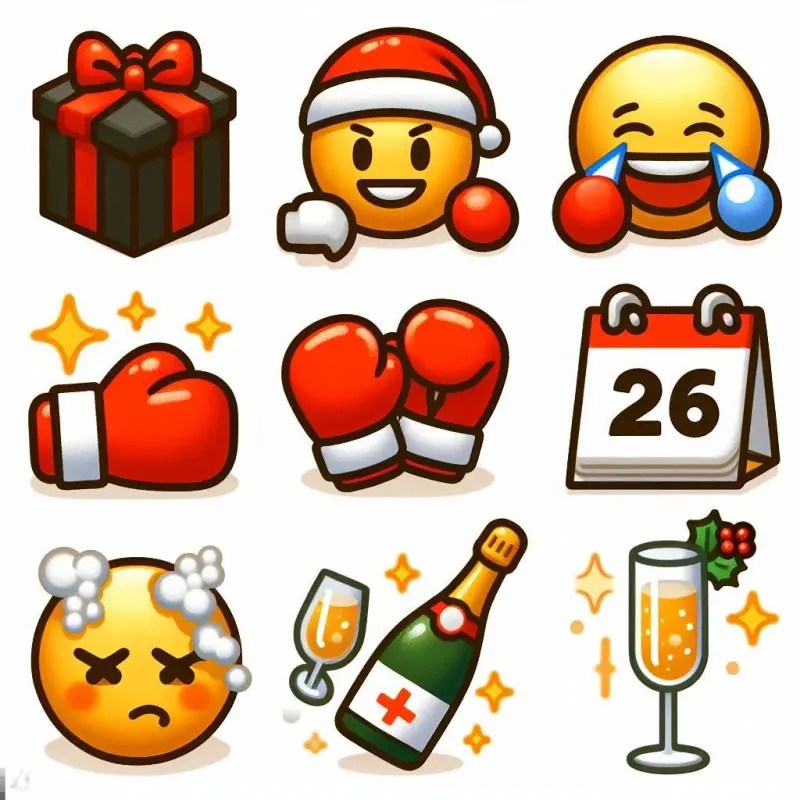 𒆸 Happy Boxing Day Emojis 🥊 + Greetings 🤝🎄 Copy Paste