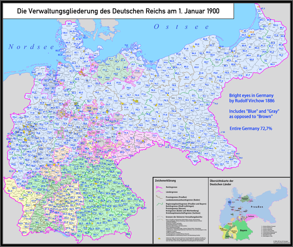 Blue Eyes Map Of Europe