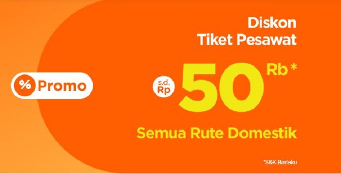 Pegipegi Beri Diskon Tiket Pesawat hingga Rp 50.000 untuk Semua Rute
