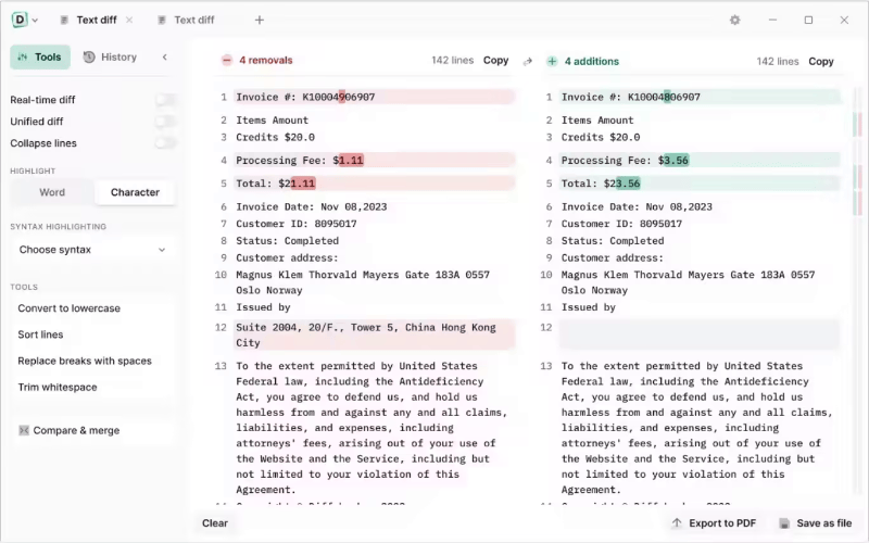 Diffchecker 6.8.3 – (220 MB)