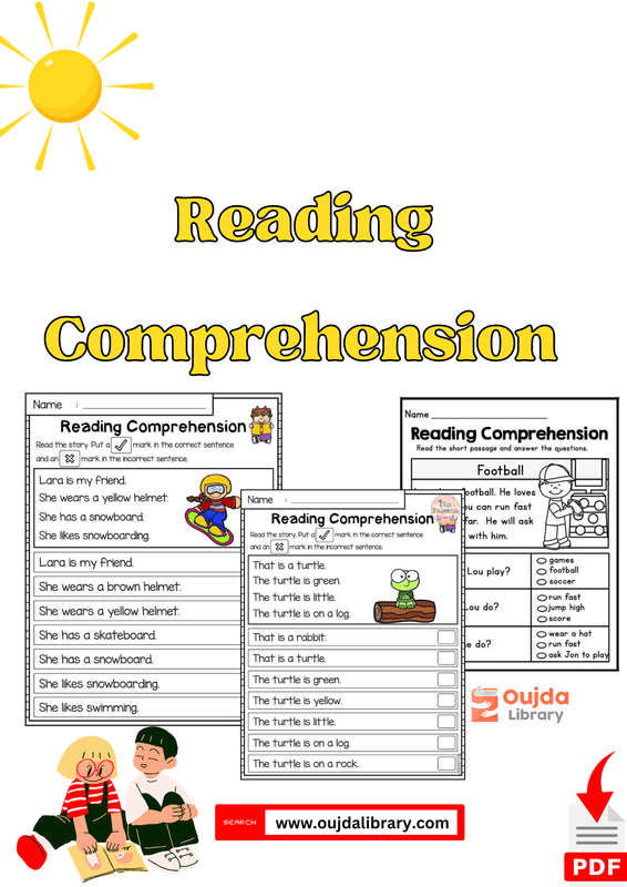 Download Reading Comprehension for kids PDF Book Phenomny Books