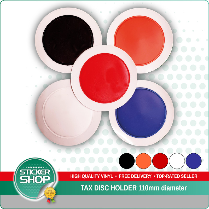 Tax Disc Holder ReUseable Full Range of Colours Parking Permit For Car