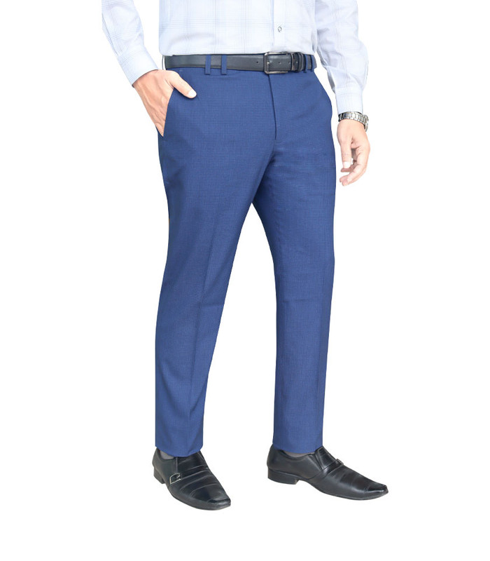 Men's Formal Trouser Slim Fit Plain Front Cross Pocket Color Online 60