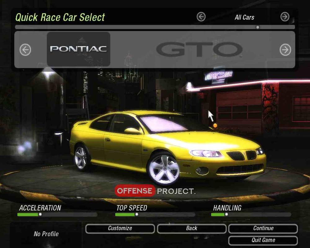 NFS Underground 2 Offense Project