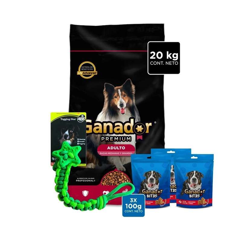 Croqueta para perros adultos de razas medianas y grandes Bodega Aurrera