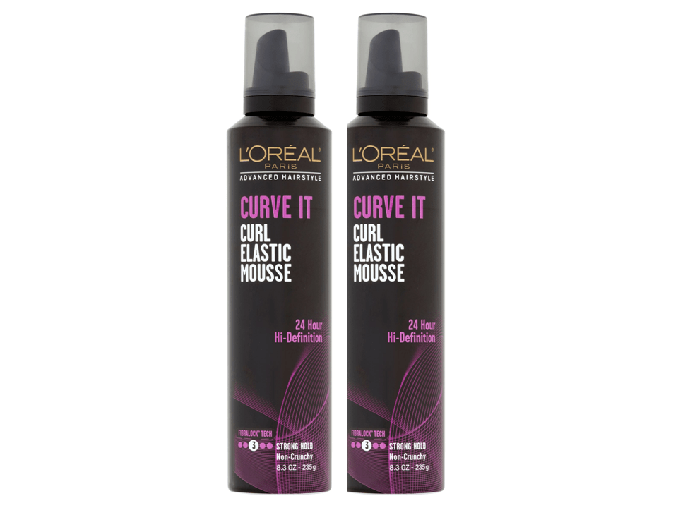 (2) L'Oreal Paris Advanced Hairstyle CURVE IT Curl Elastic Mousse, 8.3