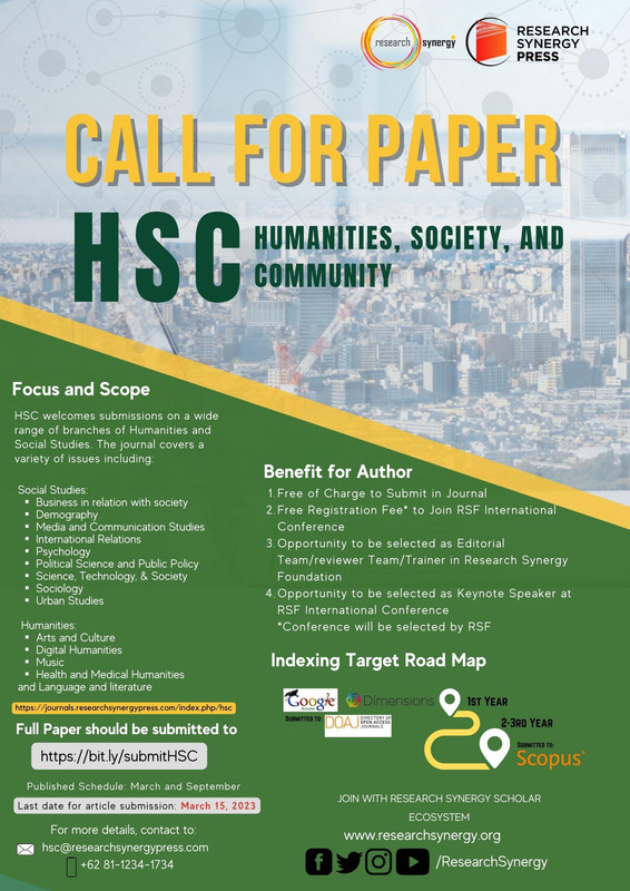 Humanities, Society, and Community