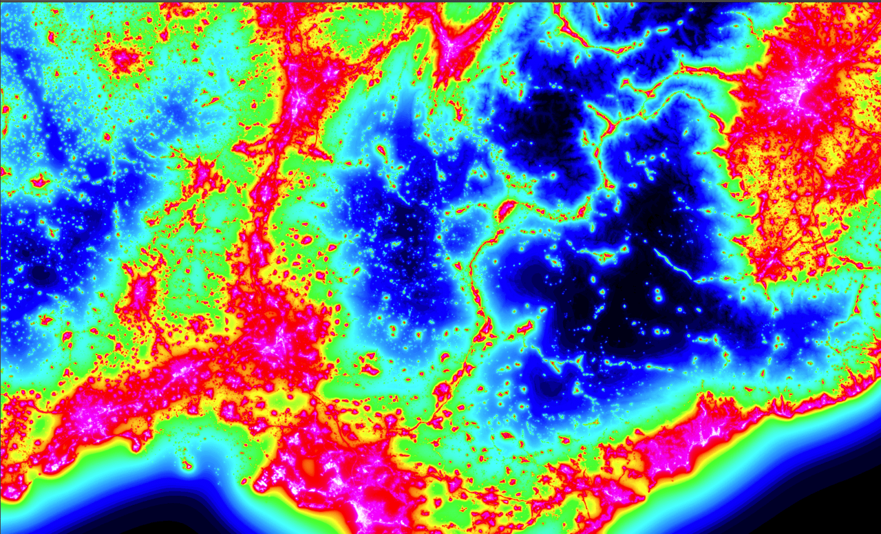 Pain Points Carte de Pollution Lumineuse France 2020 V2 Discussions générales
