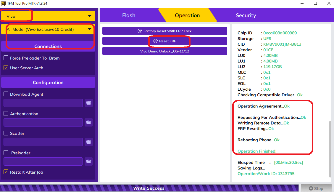 GSMForum TFM Tool Pro Successfully/ Unlocked/ Reset SERVER HERE