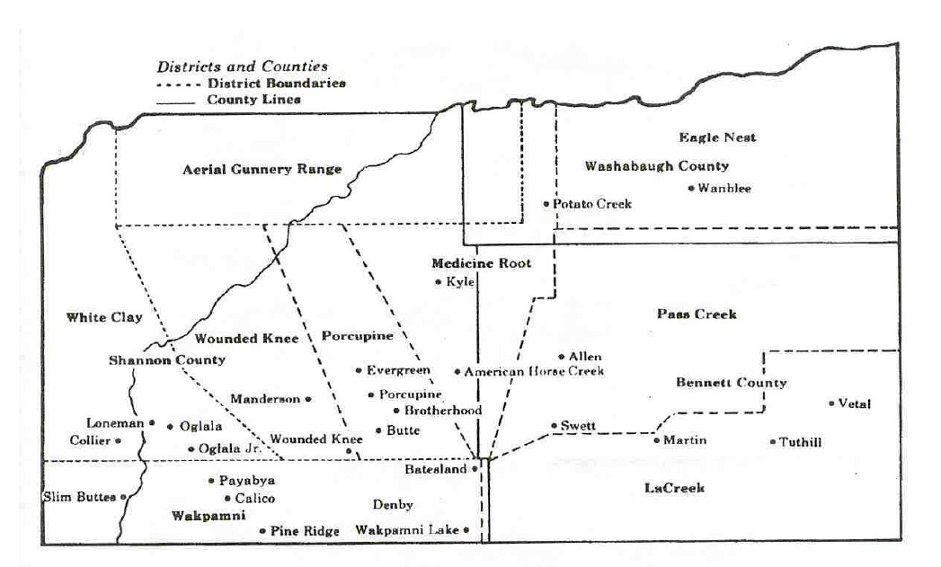 Pine Ridge Districts — Postimages
