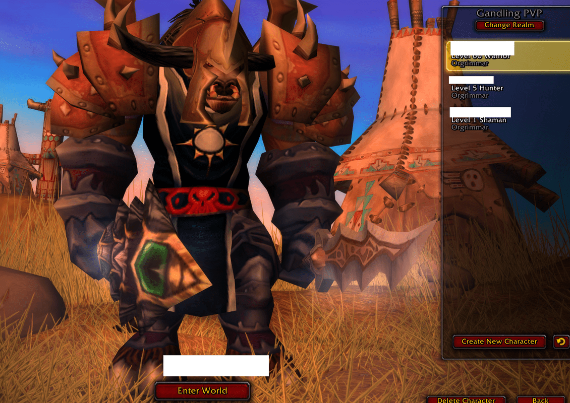Selling Tbc rdy Tauren Warr EU Pvp[Ex r12,T2.5,Edgemaster,Chrom boots