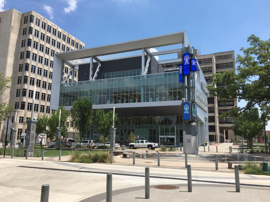 The new downtown Baton Rouge library is nearing completion after