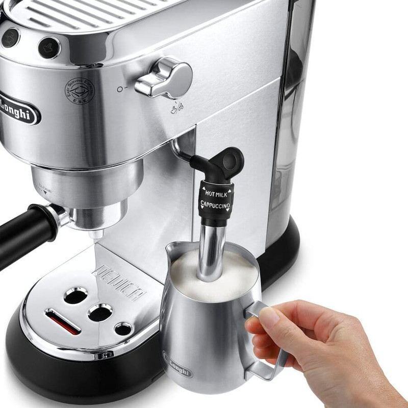Delonghi Dedica Coffee Machine, 15 Bar, Silver EC685.M Best price