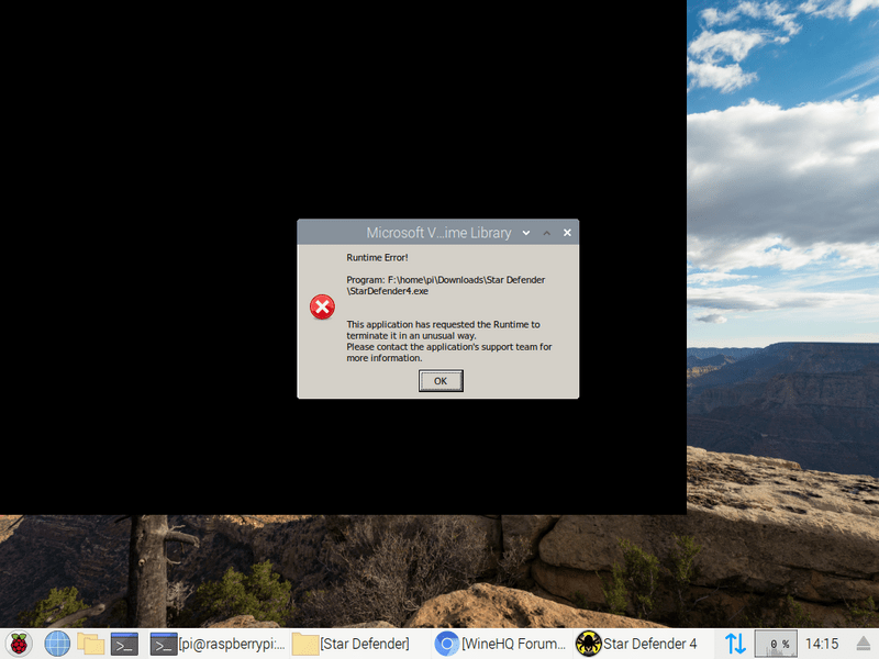 Wine on raspberry pi Runtime error WineHQ Forums