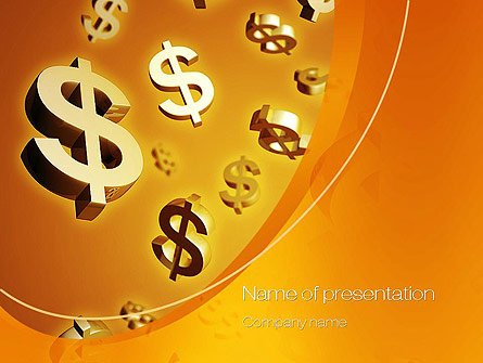 Falling Money Presentation Template For Powerpoint And Keynote Ppt Star