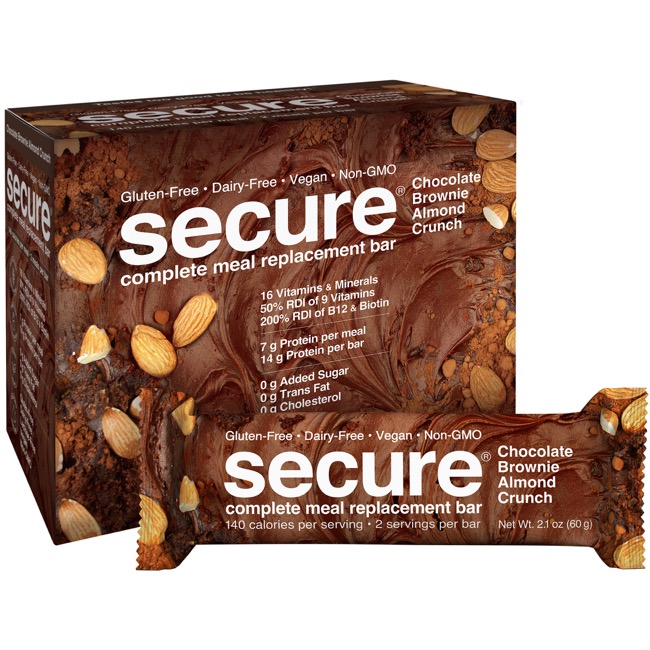 ProCaps Laboratories Secure® Bars Chocolate Brownie Almond Crunch