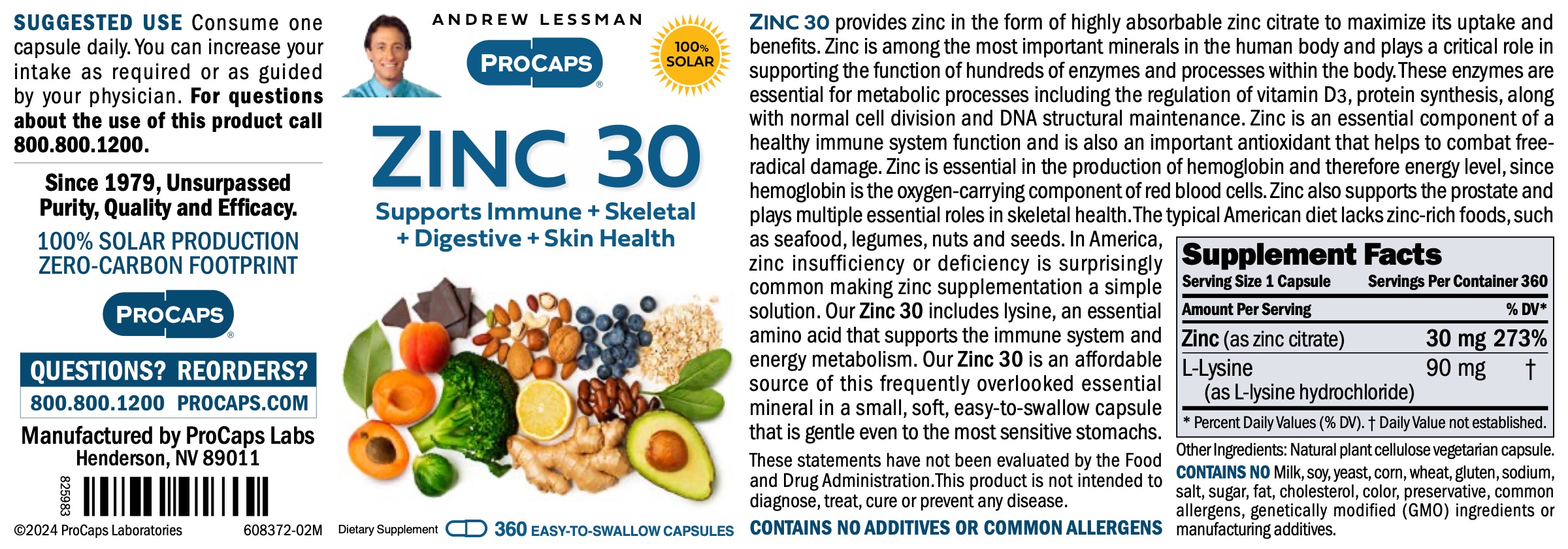 ProCaps Laboratories Zinc 30