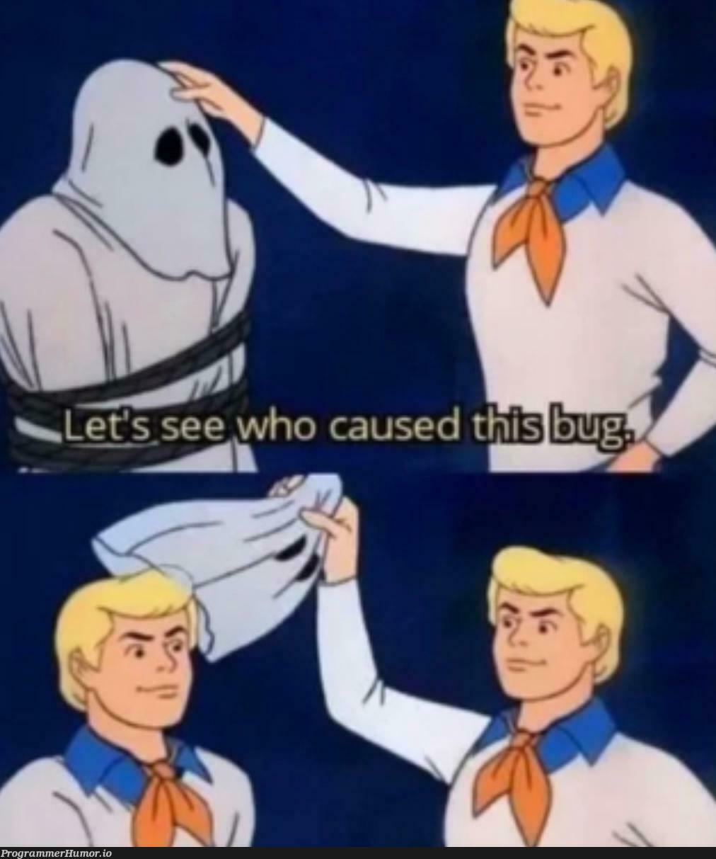 seeWhoCausedThisBug · ProgrammerHumor.io
