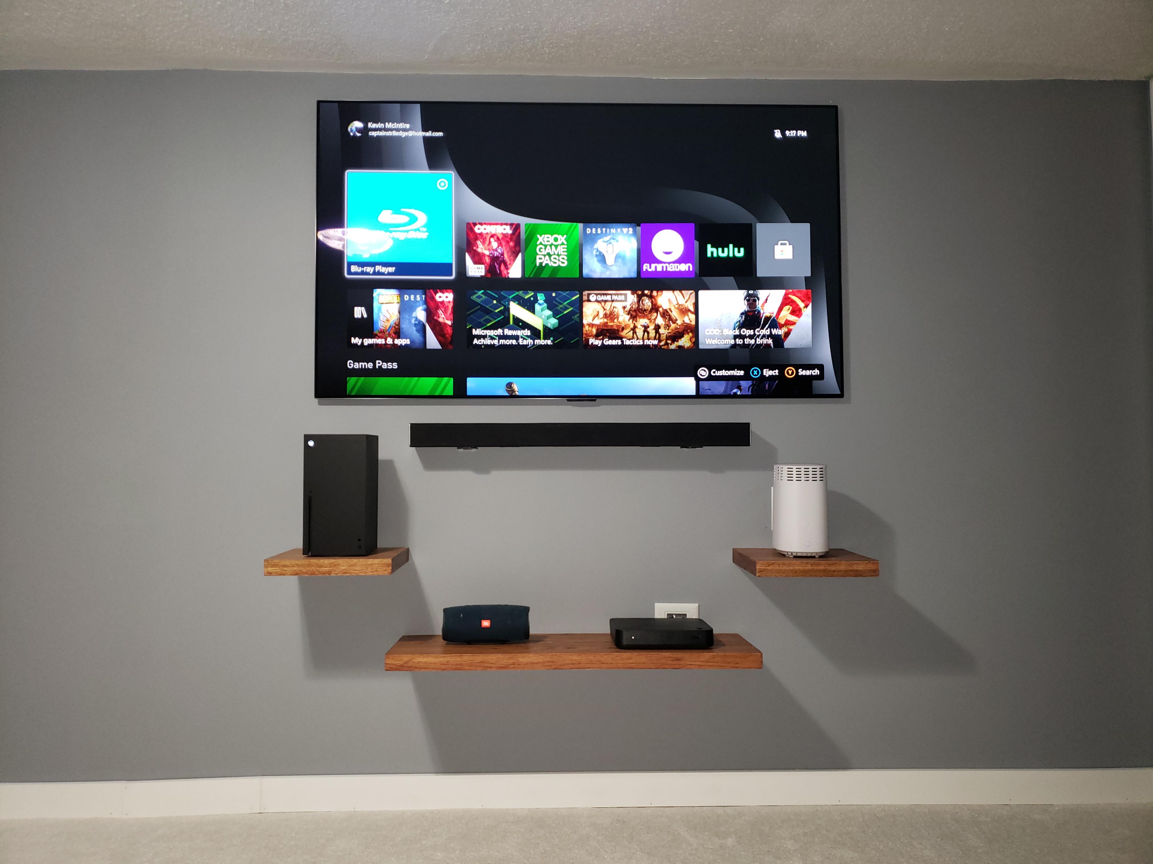 Plan shelves around the TV, not TV around the shelves! r/TVTooHigh