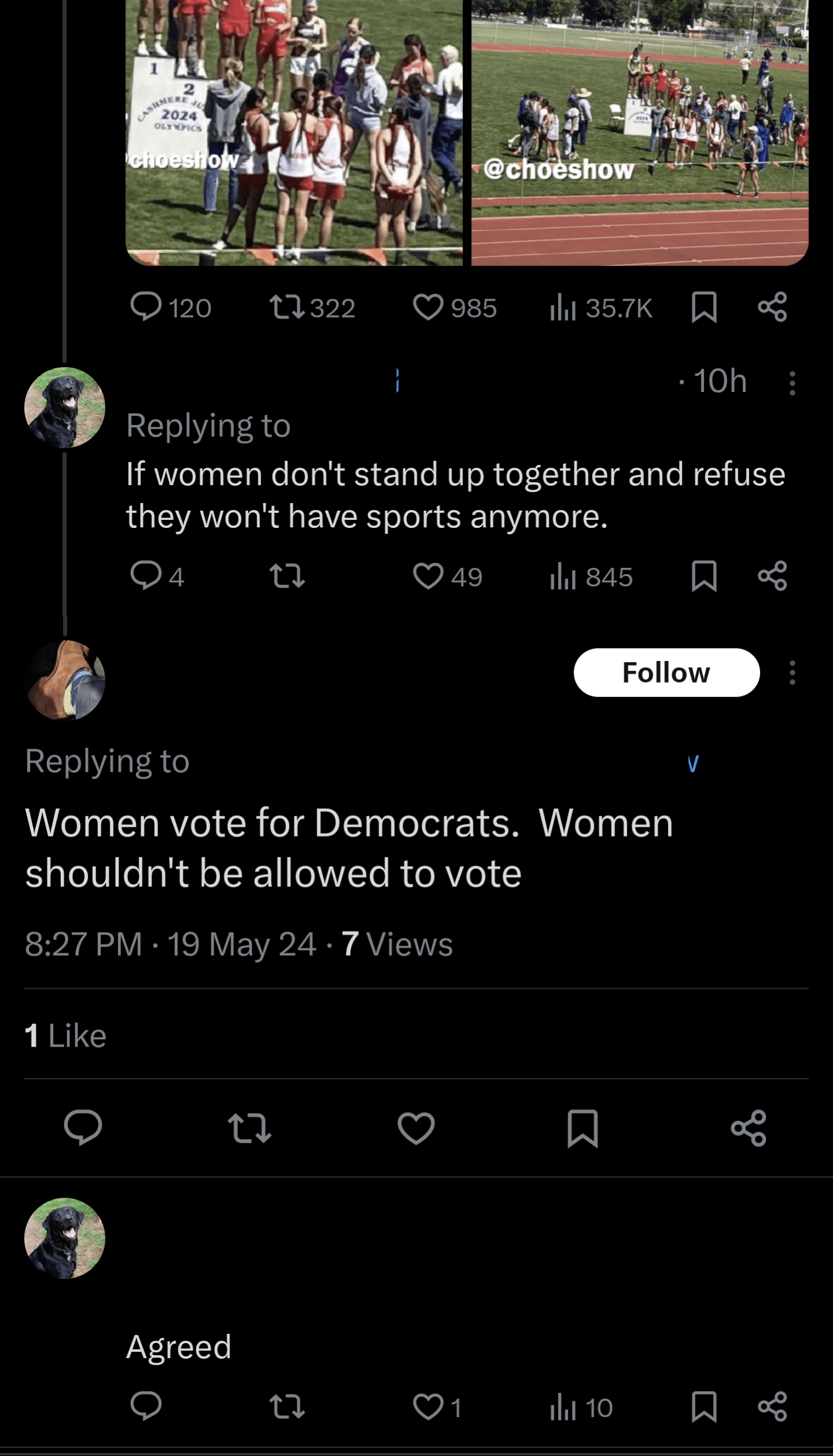 We've got some amazing women's rights activism going on over here r