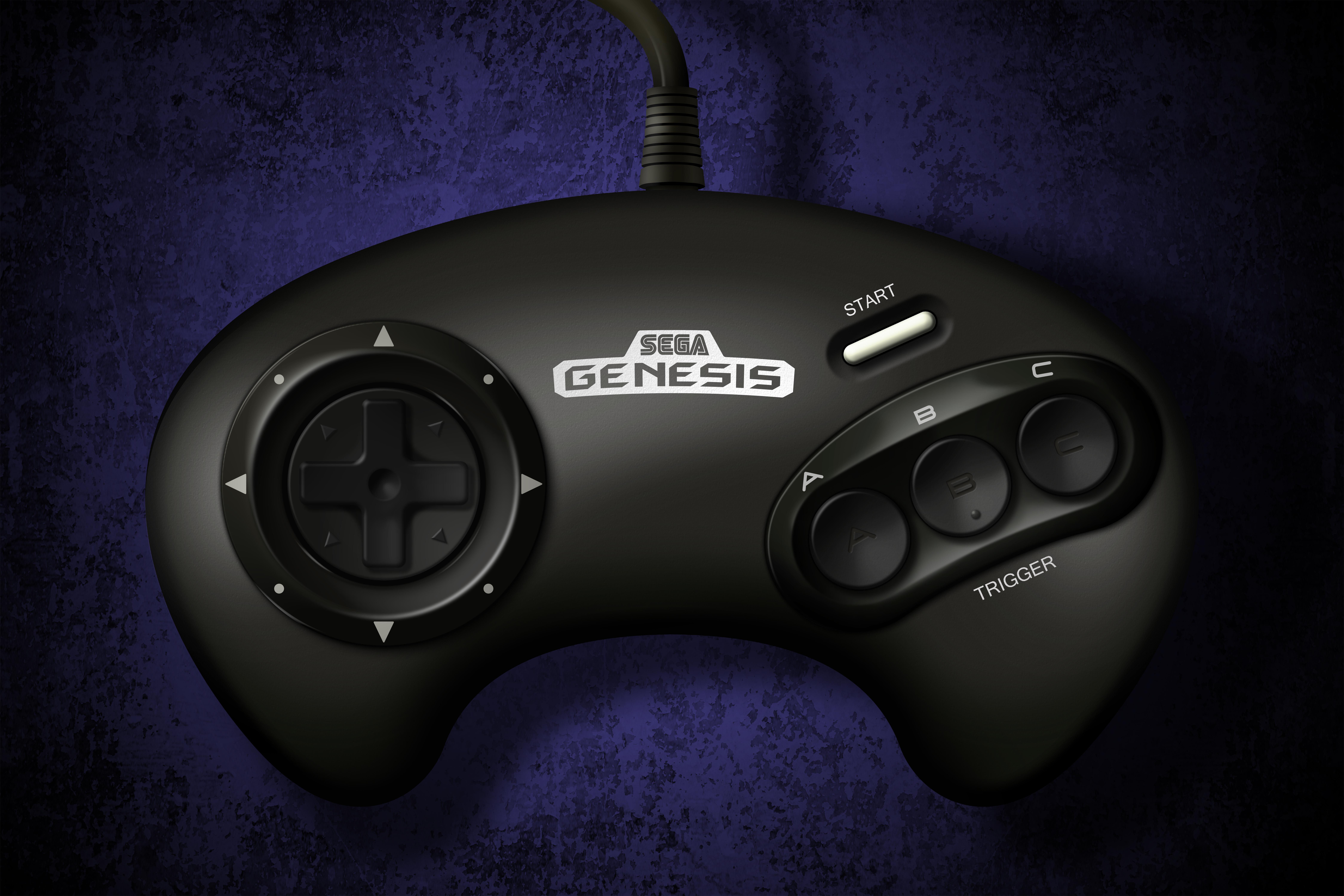 I drew another controller in The Sega Genesis Controller r
