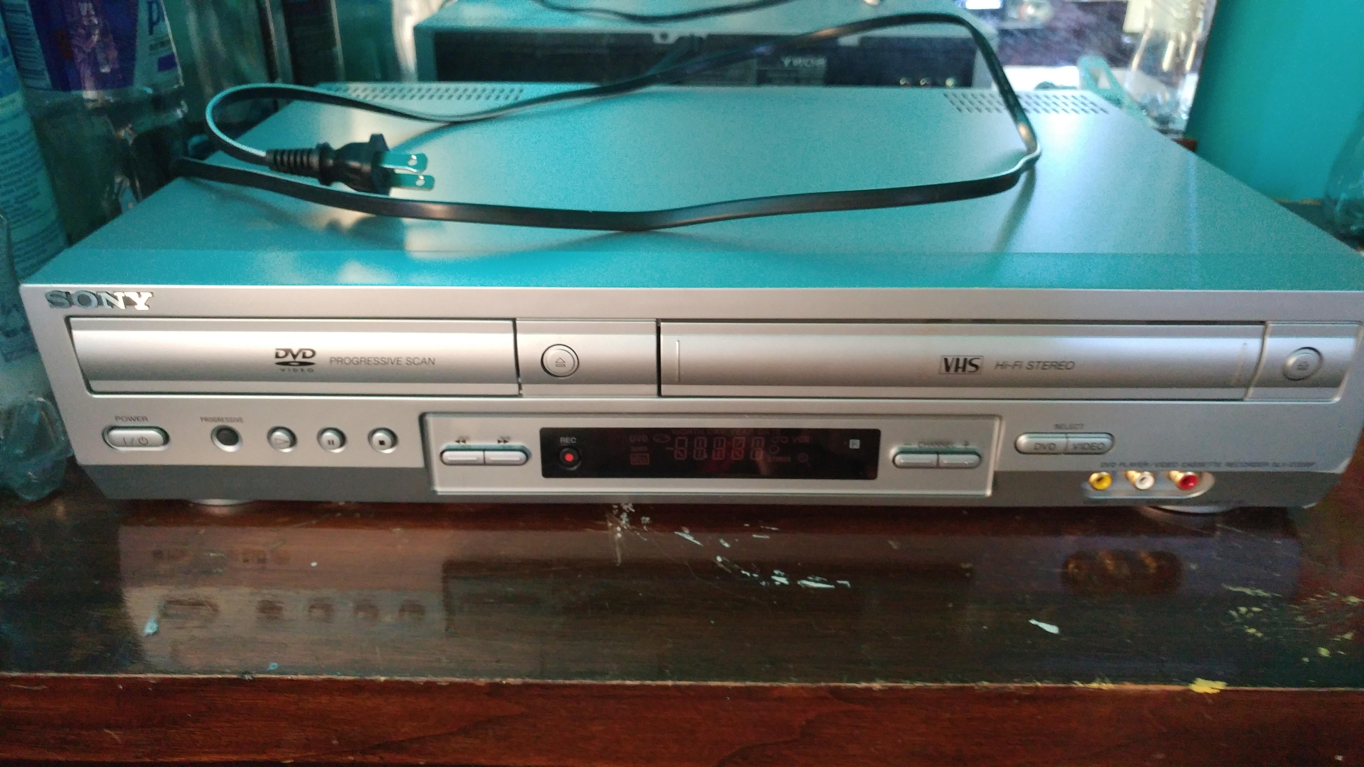Sony DVD/VCR Combo found at Goodwill for 16 bucks. Both sides working