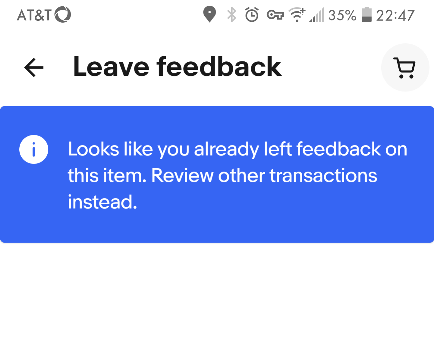 eBay tells me I already left feedback r/eBaySellerAdvice
