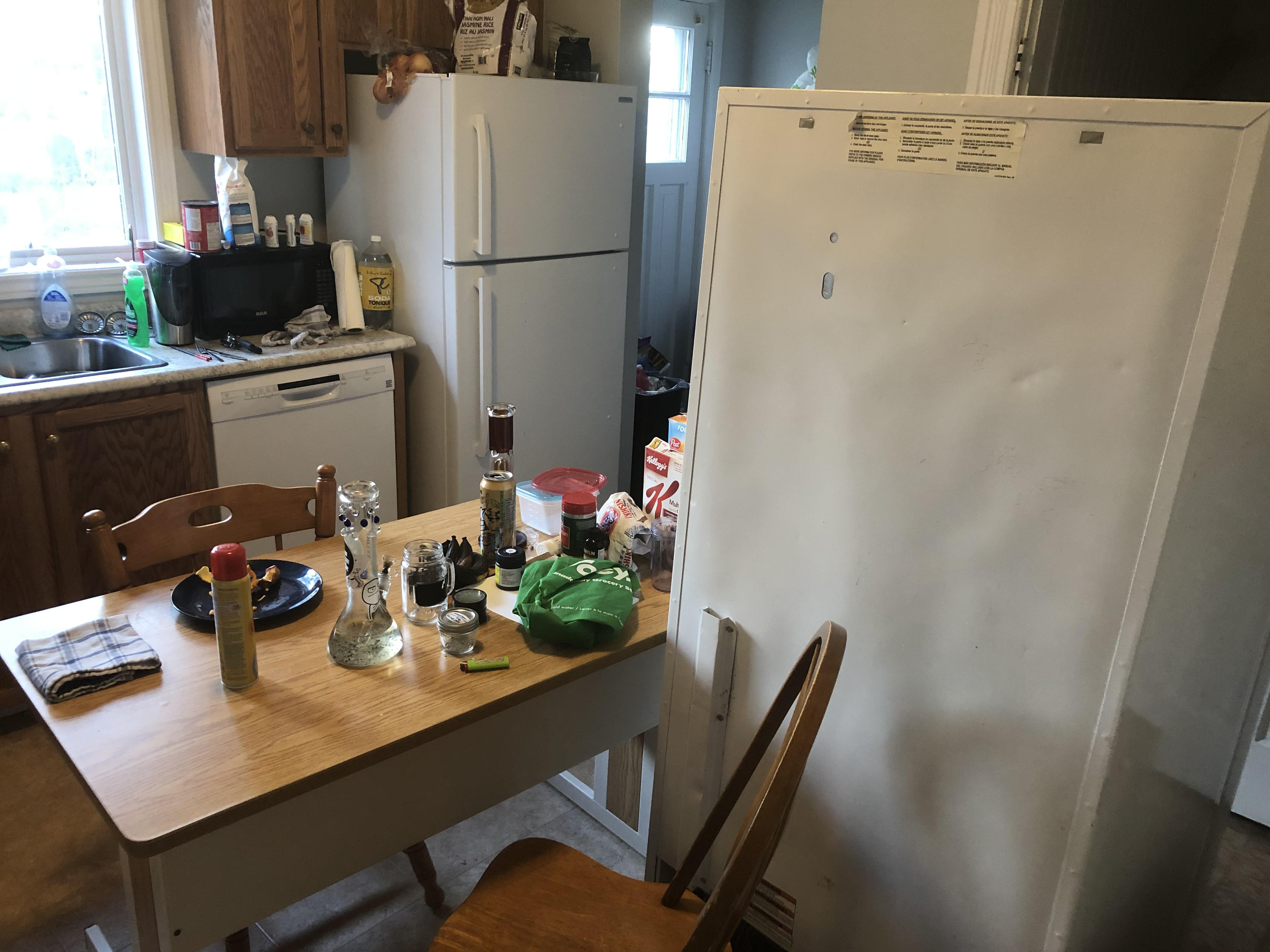 Our fridge broke about a month ago and no one wanted to go through the