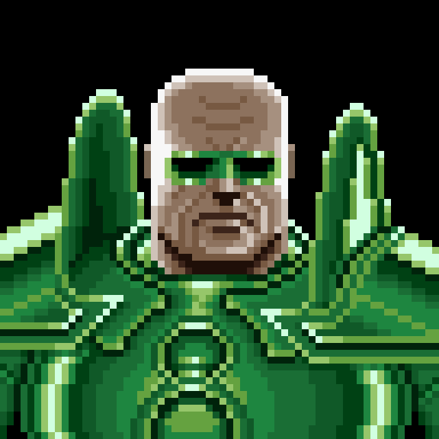 [Fan Art] Made an animated pixel art portrait of Green Lantern from