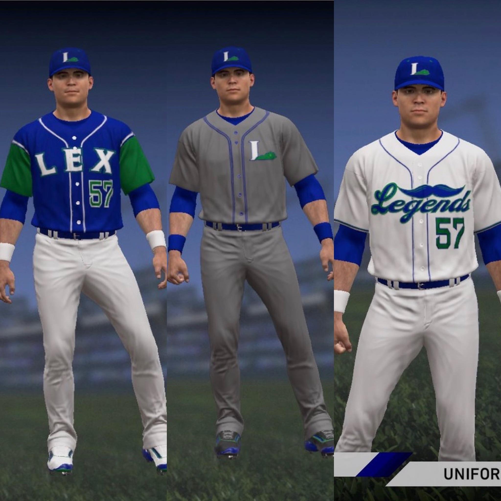 Lexington Legends DD uniforms r/MLBTheShow