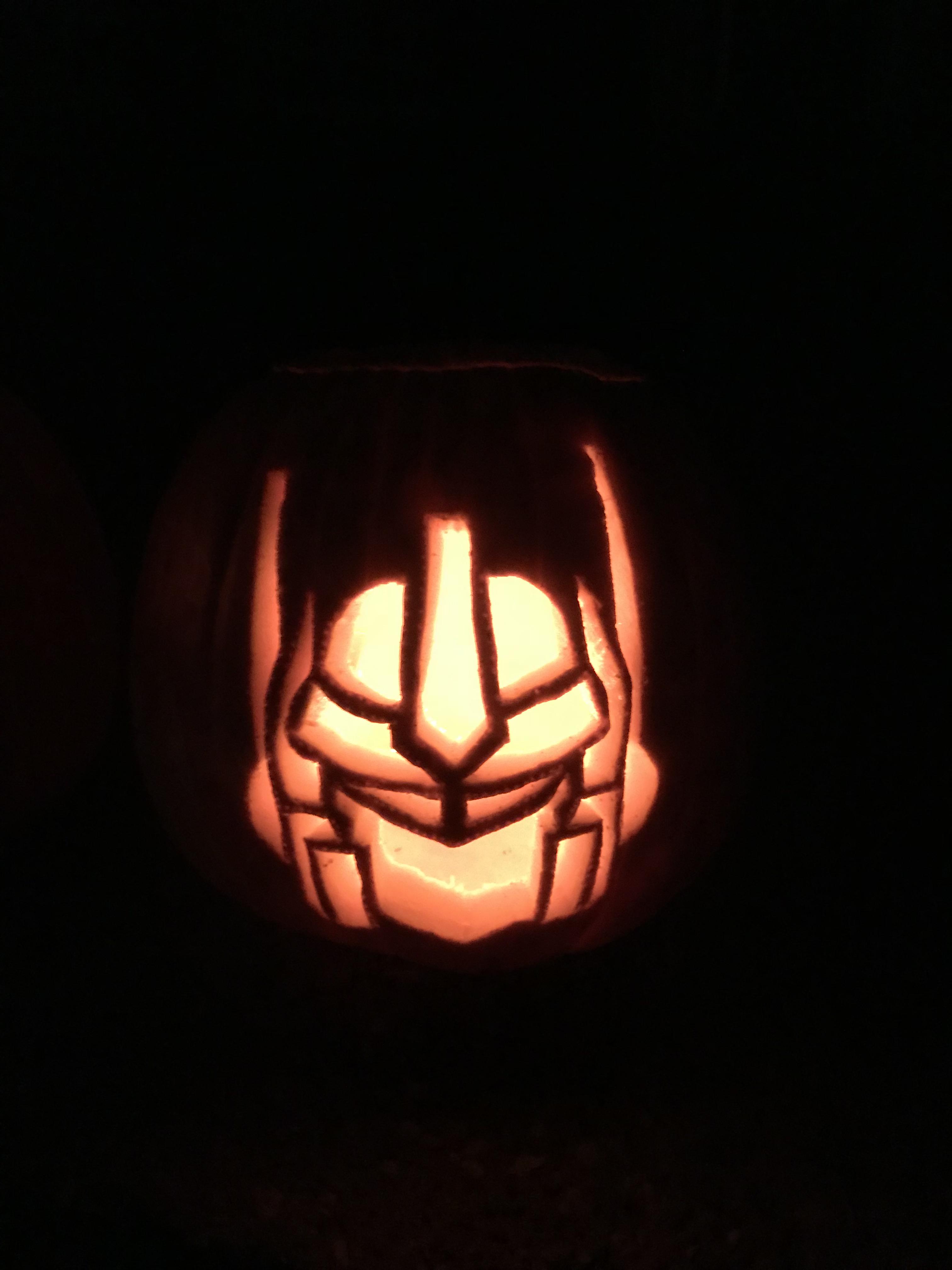 Optimus Prime Pumpkin Stencil Transformers Optimus Prime Personalized(09)