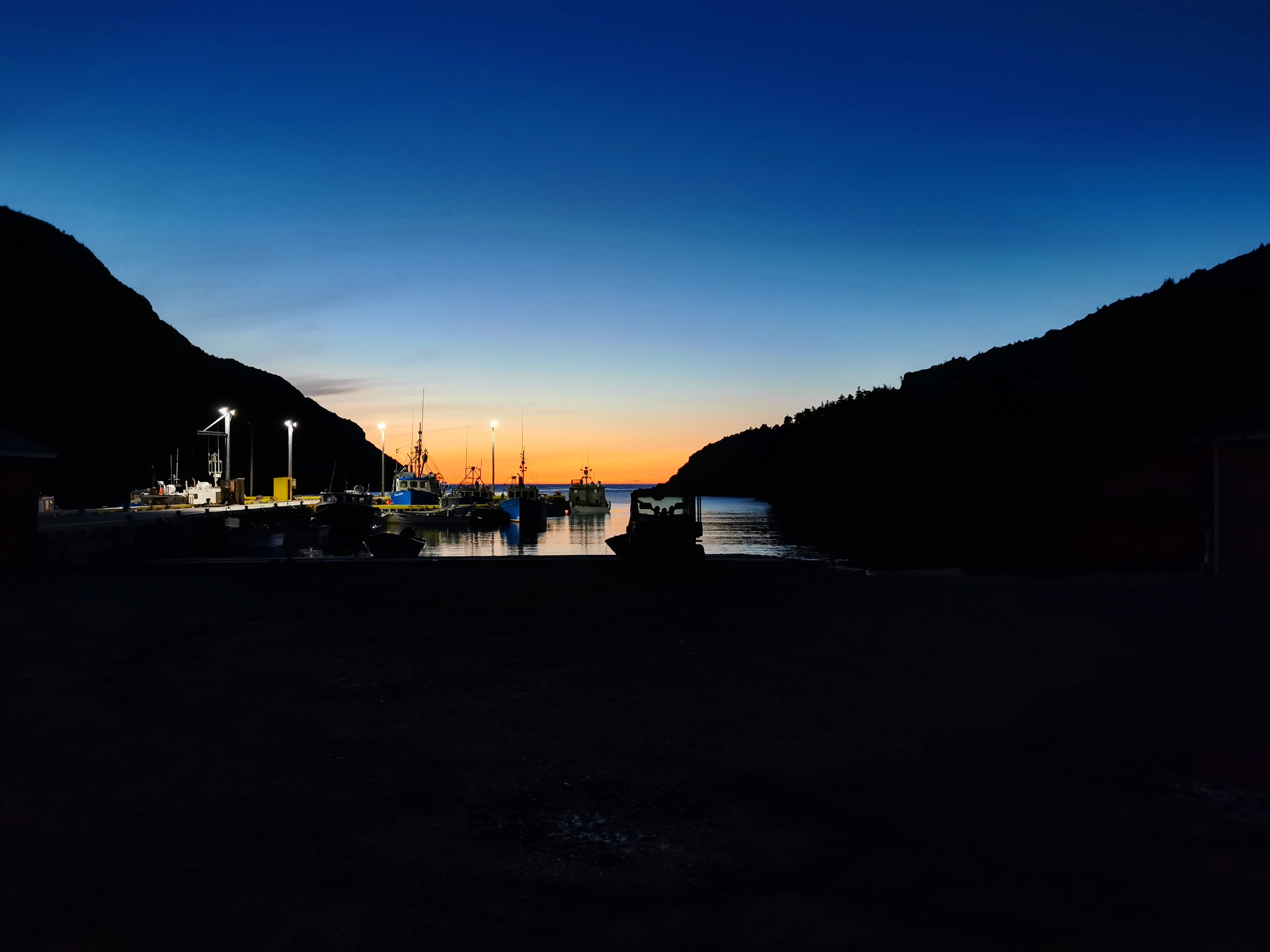 Sunset in Lark Harbour, April 2021 r/newfoundland