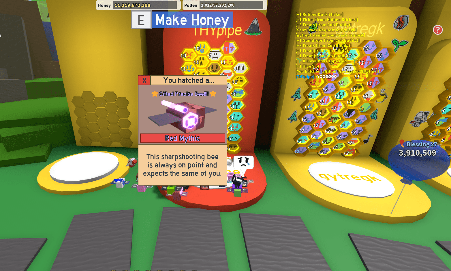 Got this from a gifted gold egg! r/BeeSwarmSimulator